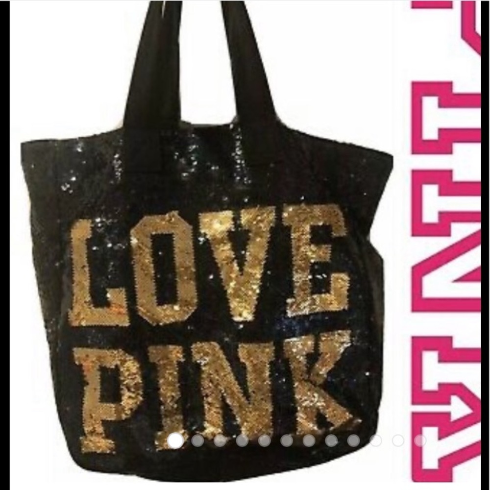 💕 Pink Victoria Secret Sequin Tote💕